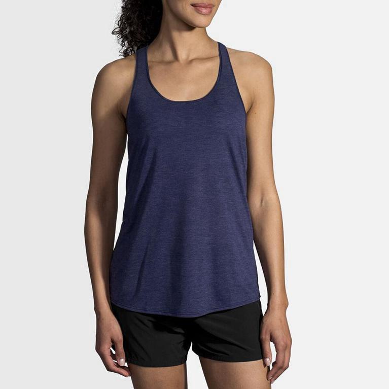 Brooks Distance - Camiseta Sin Mangas Mujer - Azules (MPOE-46153)